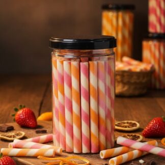 เวเฟอร์ สตรอ+ส้ม